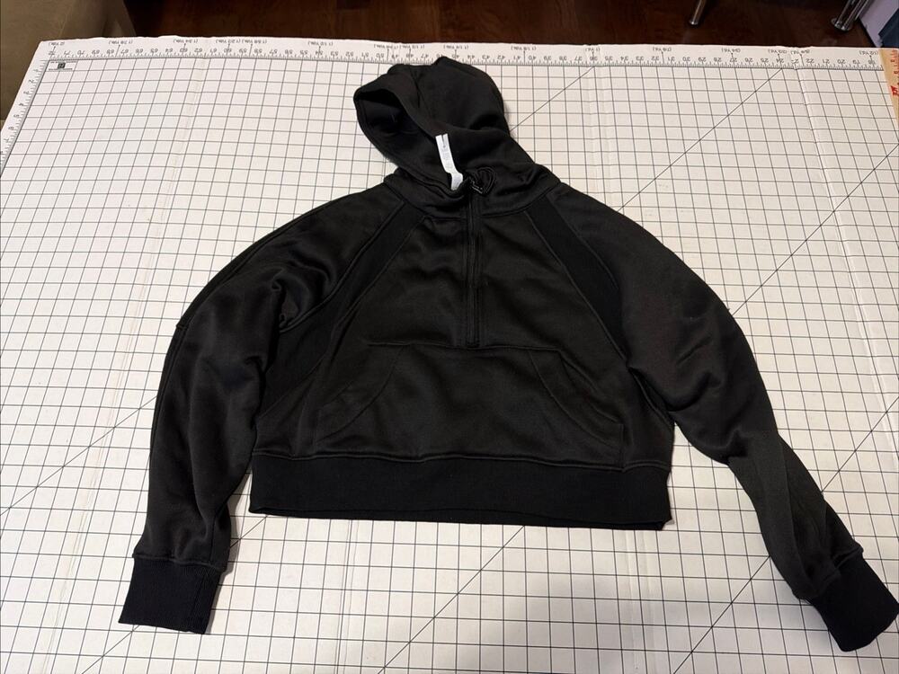 Lululemon Scuba Oversized Hoodie Half Zip Black 6 Sweatshirt Athletic
